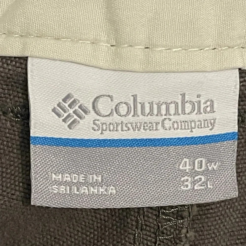 Columbia Men's Utility Pants‎ 40 x 32 Army Greenish Gray Outdoor Wear
